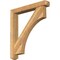 Ekena Millwork Westlake Craftsman Rough Sawn Bracket w/ Offset Brace, Western Red Cedar, 6"W x 40"D x 44"H BKT0604X40X44WTL04RWR - alternate 1